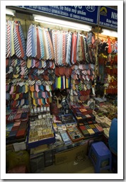 See if you can spot the shopkeeper amongst her ties
