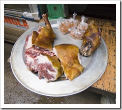 The Sapa markets (yes that is a dog)