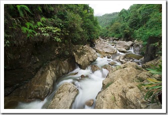 One of the many streams making its way down the side of Fan Xi Pan