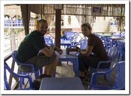 Having lunch near Lao Chai Village