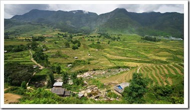 Looking across the valley to Mi's village (I can't remember its name...)