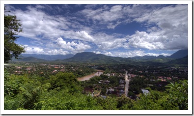 View of Luang Prabang from That Chomsi