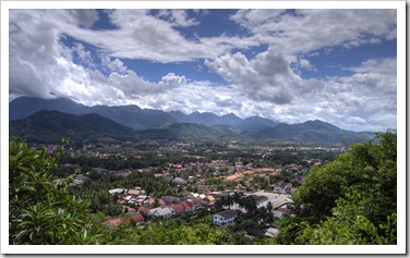 View of Luang Prabang from That Chomsi