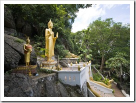 Buddha figures around Luang Prabang's central Phou Si