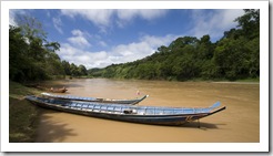 Our transport on the Nam Khan River to Tad Sae Waterfall