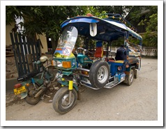 Our tuk-tuk to the bus station