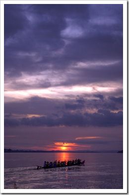 Mekong River sunset