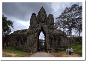 The southern entrance to Angkor Thom