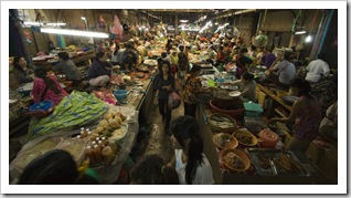 The markets in Siem Reap