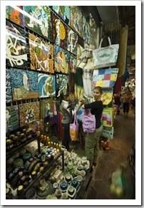 Lisa in the markets in Siem Reap