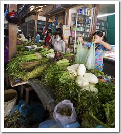 The markets in Siem Reap