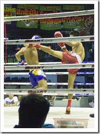 Muay Thai fighting at Lumphini Stadium