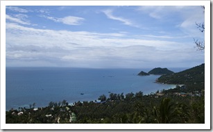 Looking back over Sairee Beach from Two View