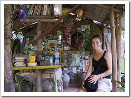 Lisa at the tea house at Two View lookout