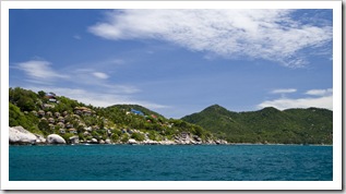 Luxury bungalows at the northern end of Sairee Beach