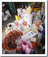 Rice of all kinds for sale in the old section of Phuket Town