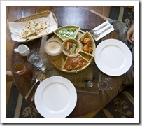 Lunch on the floor in Little India