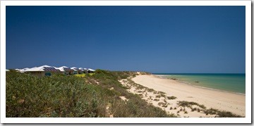 Villas in the dunes at Eco Beach