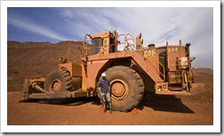 A retired dozer at the Tom Price mine