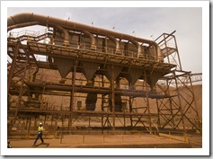 One of the crushers at Tom Price mine