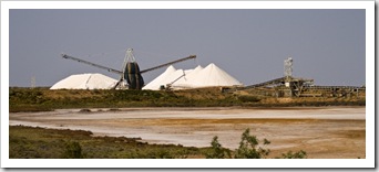 The salt mining operation in Onslow