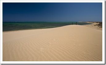 Huge sand dunes near Jurabi Point
