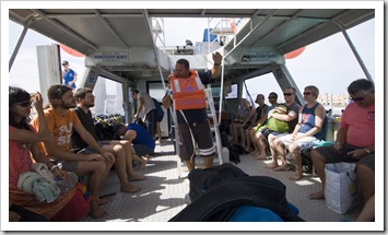 Our jovial skipper Graham for our day of diving