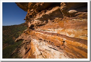 Zebra-striped rocks in Kalbarri Naitonal Park