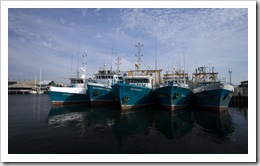 Boats in the port of Fremantle