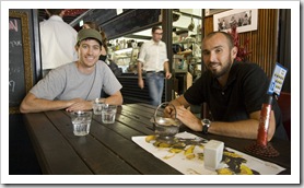 Grabbing a coffee in one of the plethora of coffee shops in Fremantle