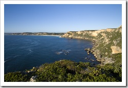 Looking back to Salmon Beach from Point D'entrecasteaux