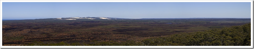 View of the coast toward Point D'entrecasteaux from Mount Chudalup