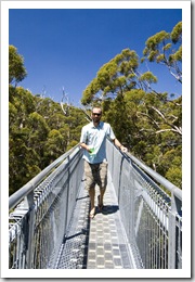 Sam on the Valley of the Giants Treetop Walk