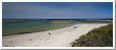 The beautiful beach at Peaceful Bay