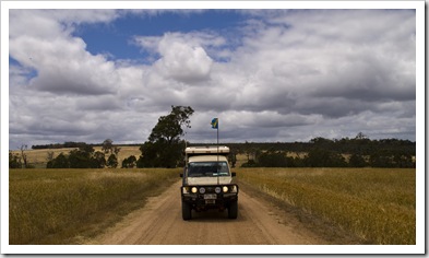 On our way through the fields at Frankland Estate