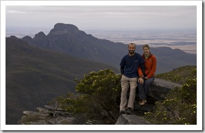 Sam and Lisa at the top of Bluff Knoll