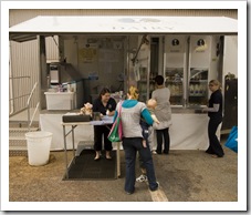 One of the local dairies selling their milk at the Albany Farmer's Market