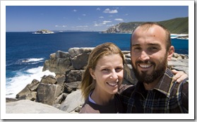 Sam and Lisa in Torndirrup National Park