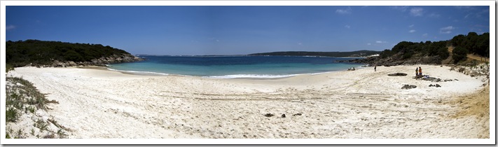 Panoramic of the protected cove at Little Boat Harbour near Bremer Bay