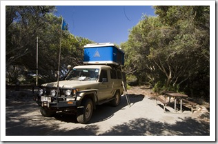 Our campsite at Saint Mary's Inlet in Fitzgerald River National Park