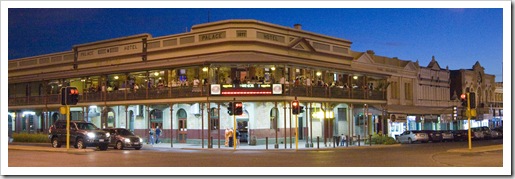 Kalgoorlie's central Hannan Street on a Friday night