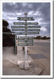 Stopping off at Eucla just west of the Western Australia/South Australia border