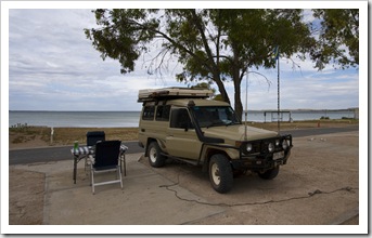 Our spot next to the beach in Streaky Bay