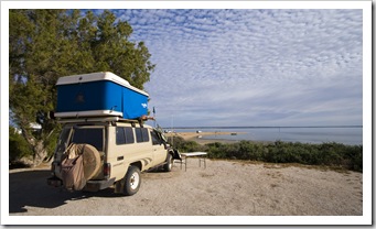 Our spot on the shores of Venus Bay