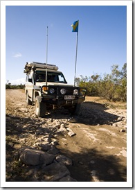 4WD tracks near Lake Jessie