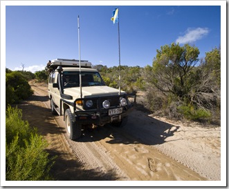 4WD tracks near Lake Jessie