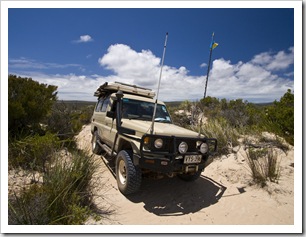 Through the sand to Cape Tournefort