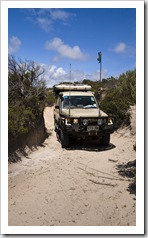 Through the sand to Cape Tournefort