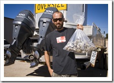 Oysters for $5.00 a dozen in Cowell