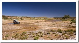 The river in front of the Partacoona Station homestead (it was 12 feet deep in January 2007!)